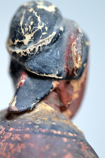 Chine - Maternité - Sculpture en bois polychrome 2