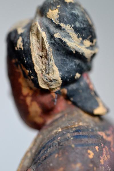 Chine - Maternité - Sculpture en bois polychrome 2