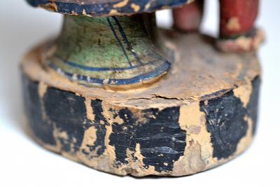 Chine - Maternité - Sculpture en bois polychrome 2