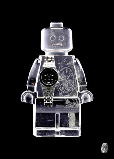 Vincent SABATIER - Audemars Piguet - Silver Black Chrono, 2021 - Sérigraphie signée et numérotée