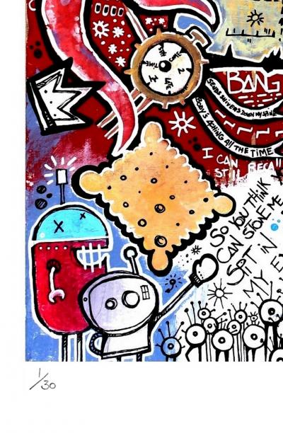 Yohan STORTI - Oh ironie, 2021 - Sérigraphie signée et numérotée 2