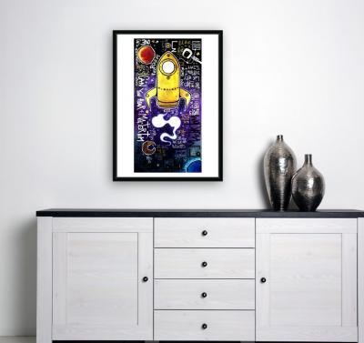 Yohan STORTI - Space Oddity, 2021 - Sérigraphie signée et numérotée 2