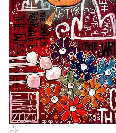 Yohan STORTI - Here come the sun, 2021 - Sérigraphie signée et numérotée 2