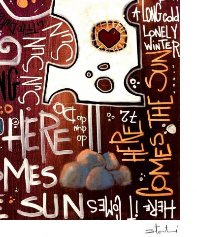 Yohan STORTI - Here come the sun, 2021 - Sérigraphie signée et numérotée 2