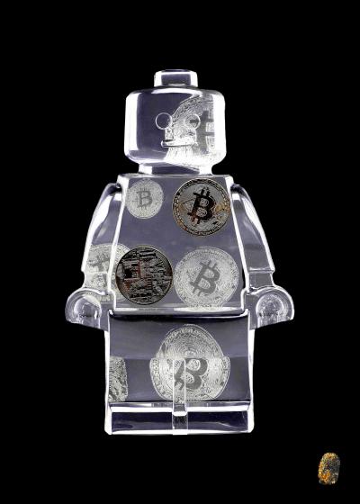 Vincent SABATIER - Bitcoins Gold, 2021 - Sérigraphie signée et numérotée