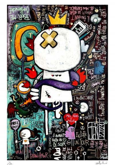 Yohan STORTI - Pour me comprendre, 2021 - Sérigraphie signée et numérotée