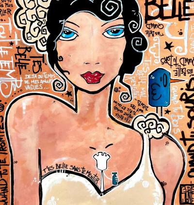 Yohan STORTI - T’es belle, 2021 - Sérigraphie signée et numérotée 2