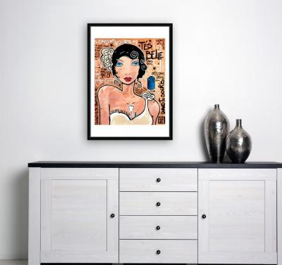 Yohan STORTI - T’es belle, 2021 - Sérigraphie signée et numérotée 2