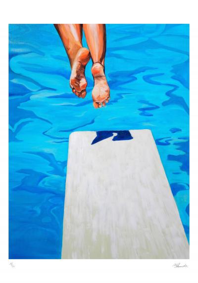 Maude OVIZE - Le plongeoir, 2021 - Sérigraphie signée et numérotée