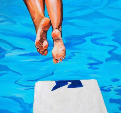 Maude OVIZE - Le plongeoir, 2021 - Sérigraphie signée et numérotée 2