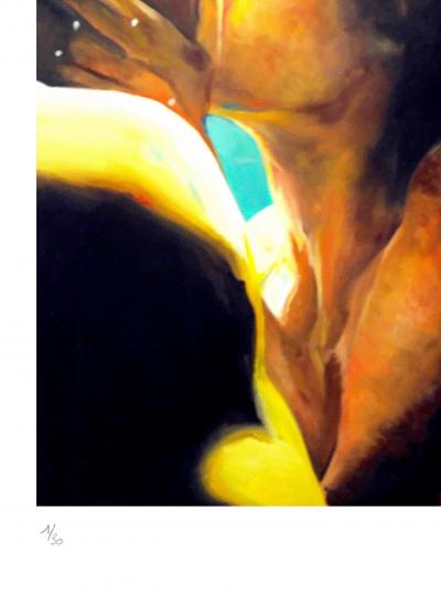 Maude OVIZE - Le baiser, 2021 - Sérigraphie signée et numérotée 2