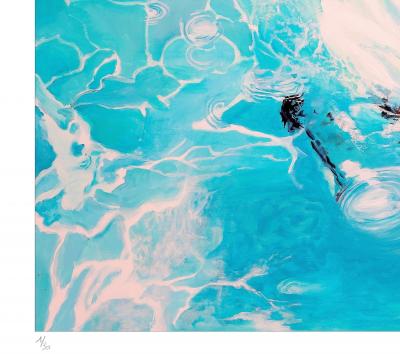 Maude OVIZE - Le plongeon, 2021 - Sérigraphie signée et numérotée 2