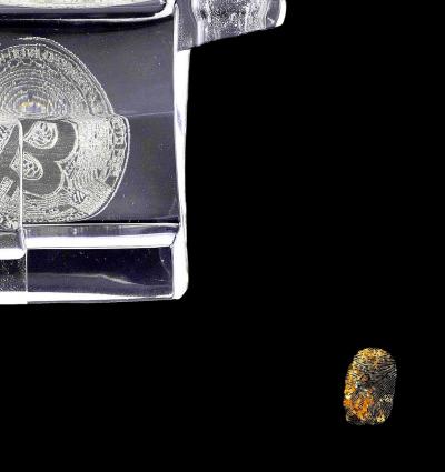 Vincent SABATIER - Bitcoins Gold, 2021 - Sérigraphie signée et numérotée 2