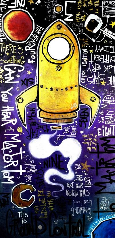 Yohan STORTI - Space Oddity, 2021 - Sérigraphie signée et numérotée 2