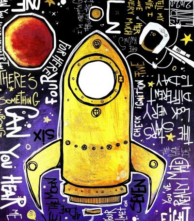 Yohan STORTI - Space Oddity, 2021 - Sérigraphie signée et numérotée 2