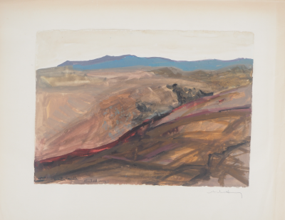 Michel HENRY - Espagne : Vieille Castille, 1953 -  Aquarelle originale signée 2