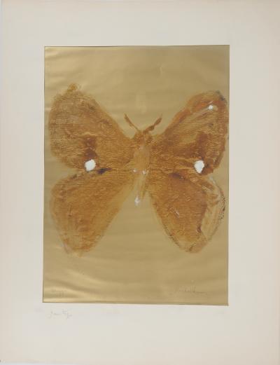 Michel HENRY - Papillon IV : Orgyia, 1958 - Monotype original signé 2