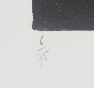 François BEALU : Méditation  - Gravure originale signée 2