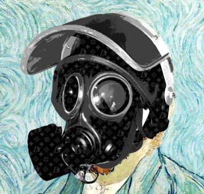 Death NYC - Van Gogh Mask, 2013 - Sérigraphie originale signée 2