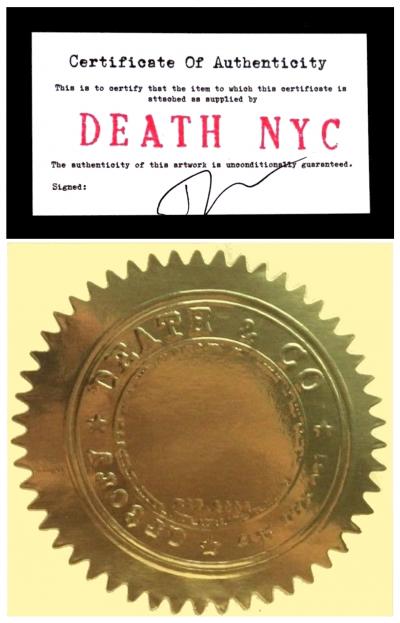 Death NYC - Van Gogh Mask, 2013 - Sérigraphie originale signée 2
