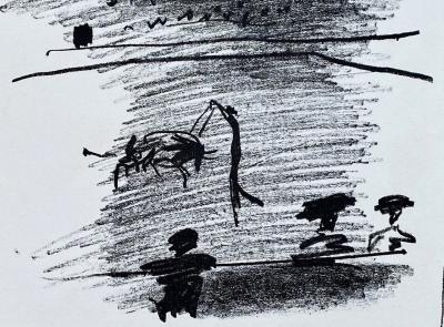 Pablo PICASSO - Les Banderilles, Corrida de la série  A los toros, 1961 - Lithographie originale - 2