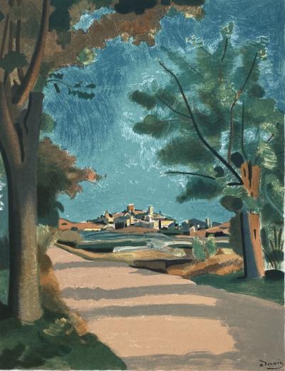 André DERAIN (d’après) - Village provençal, 1965 - Lithographie signée dans la planche 2
