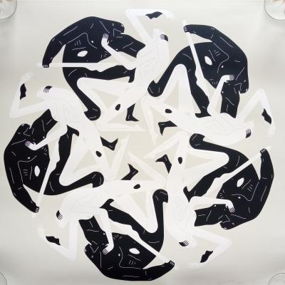 Cleon PETERSON - Flowers Of Evil: There Is An End To Everything (White Bone), 2021 - Sérigraphie signée 2