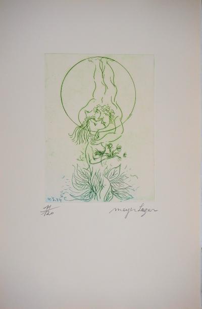 Meyer LAZAR - Le plus doux baiser, 1974 - Gravure originale signée 2