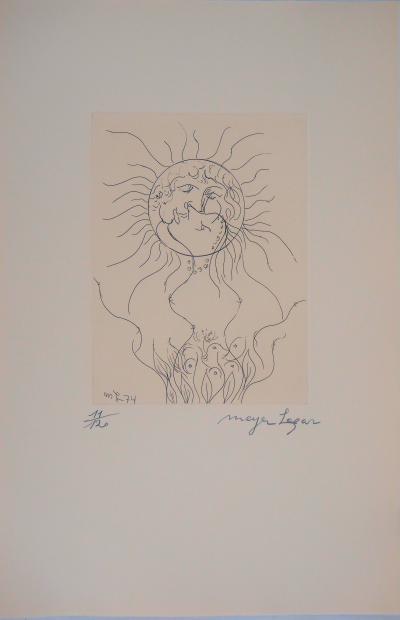 Meyer LAZAR - Divin baiser, 1974 - Gravure originale signée 2