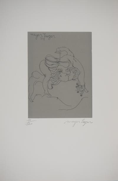 Meyer Lazar - Les acrobates, 1974 - Gravure originale signée 2