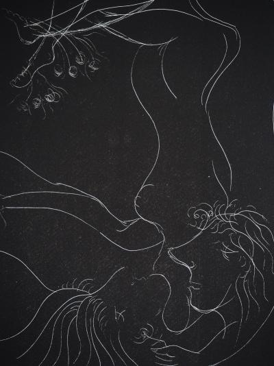 Meyer LAZAR - Couple d’Acrobates, 1974 - Gravure originale signée 2