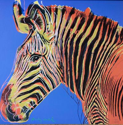 Andy WARHOL (d’après) - Zebre - Granolithographie 2