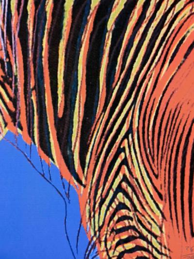 Andy WARHOL (d’après) - Zebre - Granolithographie 2