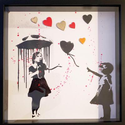 Rose - Raining, 2022 - Technique mixte sur papier 2