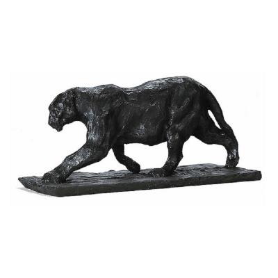 Panther - Statue résine noire