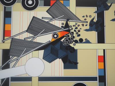 Alain LE YAOUANC : Tandem - Lithographie Originale Signée 2