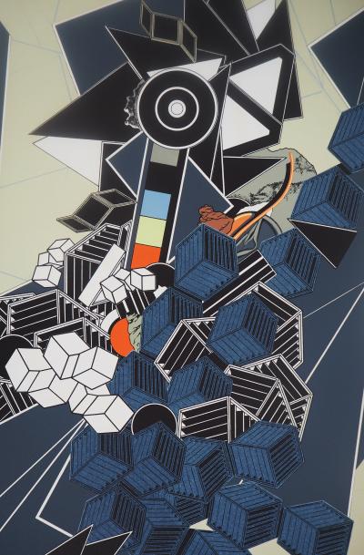 Alain LE YAOUANC : Monutens - Lithographie Originale Signée 2
