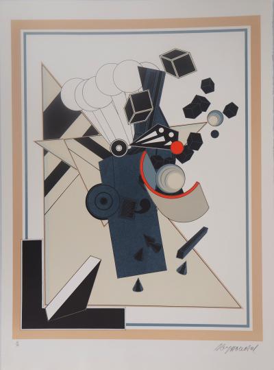 Alain LE YAOUANC : Inscription d’une dimension - Lithographie Originale Signée 2