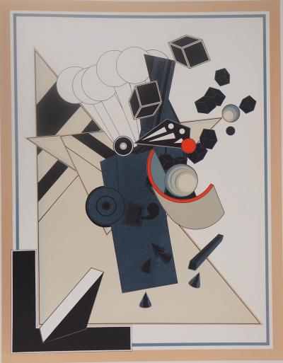 Alain LE YAOUANC : Inscription d’une dimension - Lithographie Originale Signée 2