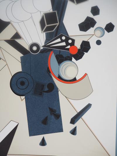 Alain LE YAOUANC : Inscription d’une dimension - Lithographie Originale Signée 2