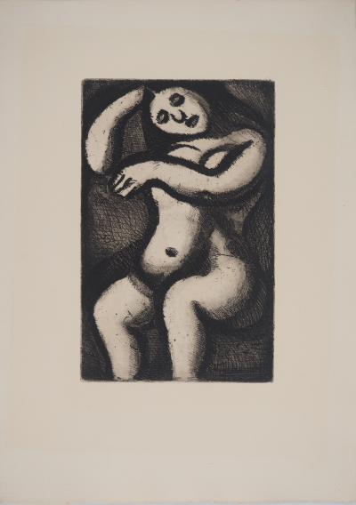 Georges ROUAULT -  Nu assis, 1928 - Gravure originale, signée 2