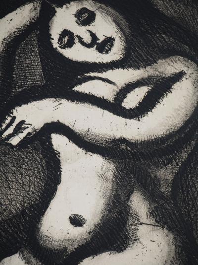 Georges ROUAULT -  Nu assis, 1928 - Gravure originale, signée 2
