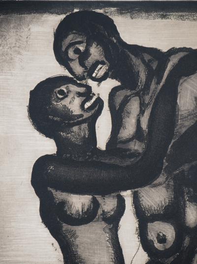 Georges ROUAULT - Les amoureux, 1928 - Gravure originale signée 2