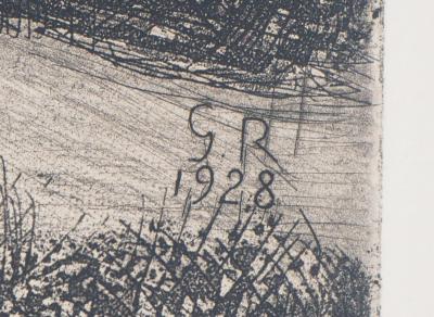 Georges ROUAULT -  A pas de géant, 1928 - Gravure originale signée 2