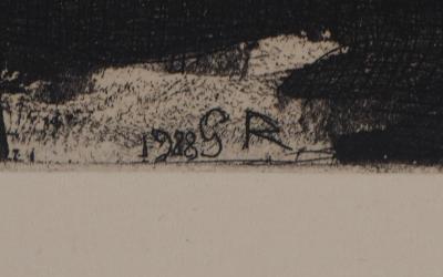 Georges ROUAULT - Un moine, 1928 - Gravure originale signée 2
