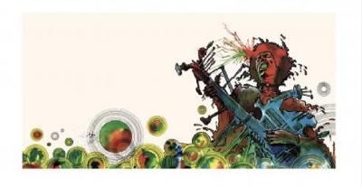 Philippe DRUILLET - Jimi Hendrix - Stampa a pigmenti firmata e numerata