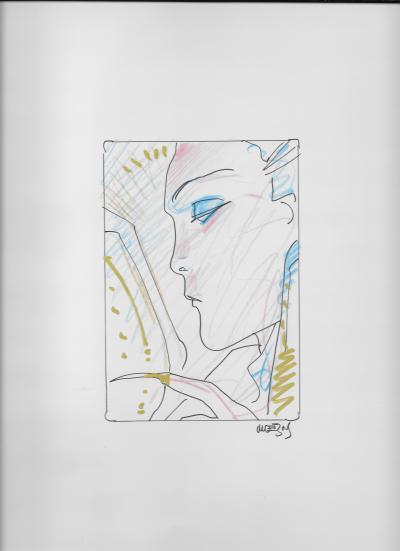 MOEBIUS - Dessin original signé 2