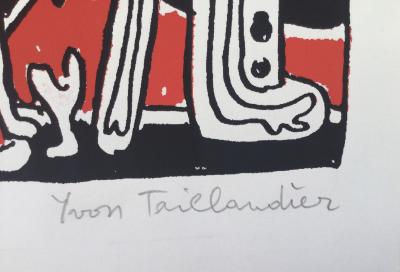 Yvon TAILLANDIER - Sans titre - Lithographie originale signée à la main 2