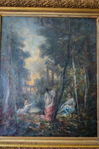 Marie Abraham ROSALBIN DE BUNCEY - Le bain de Diane, XIXe siècle - Huile sur toile 2