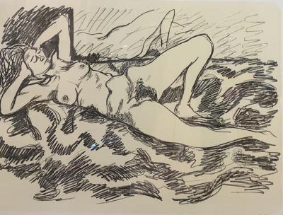 Renato GUTTUSO -  Nude  - hand signed lithograph 2